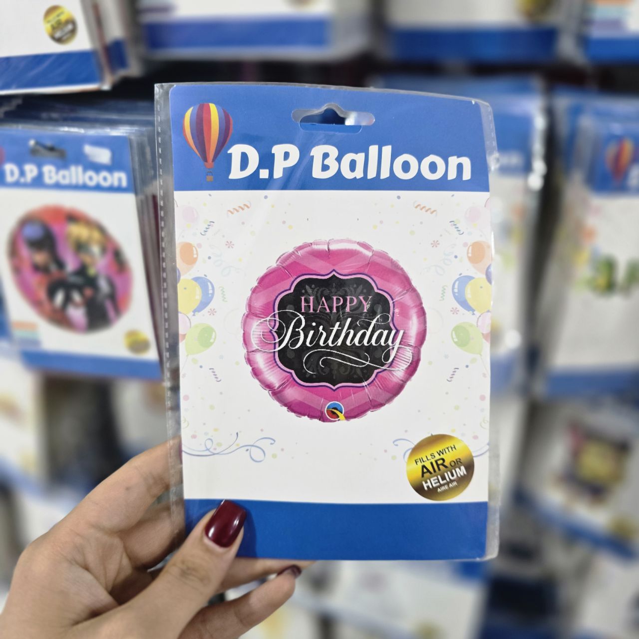 بادکنک فویلی گرد هپی (۲)