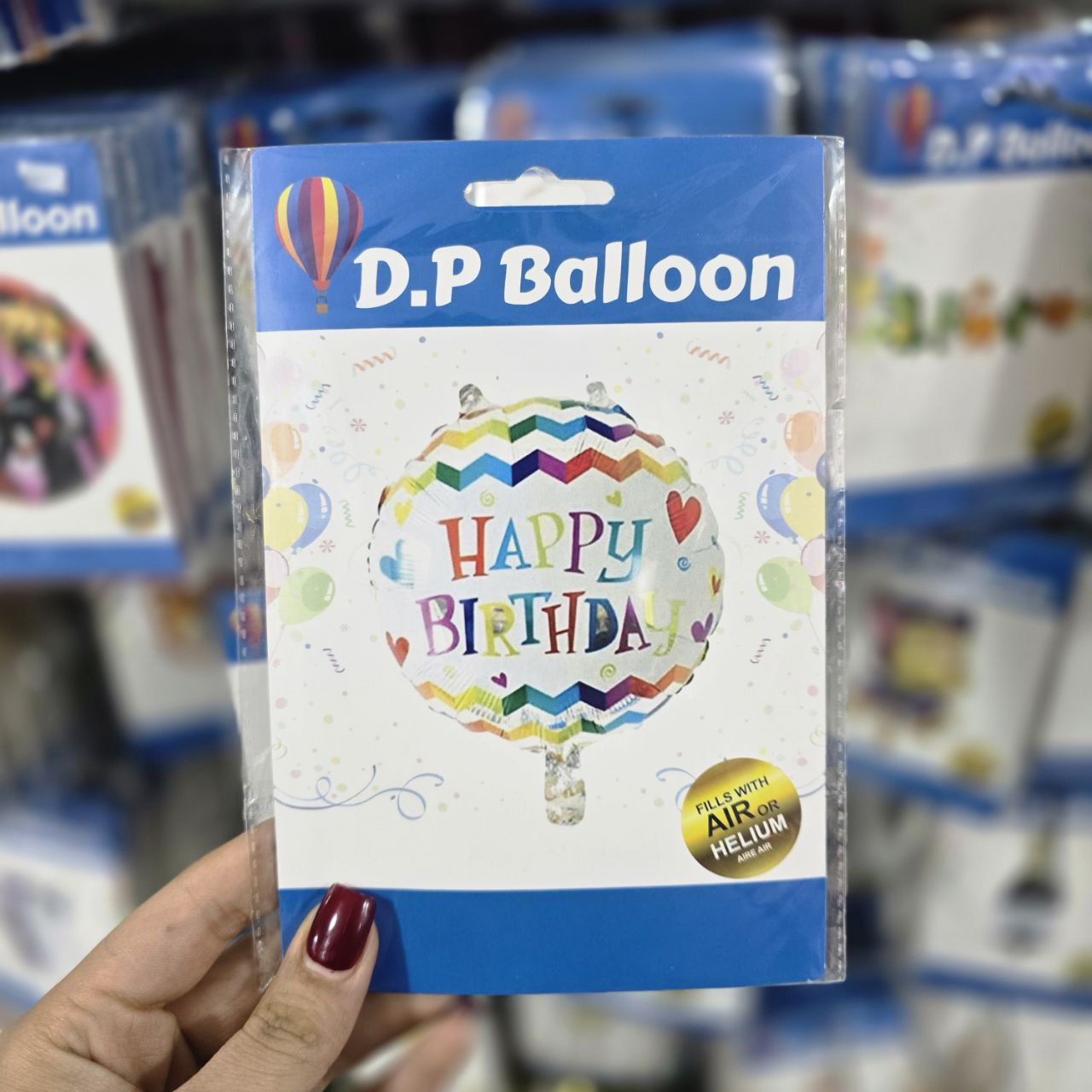 بادکنک فویلی گرد هپی (۱۰)