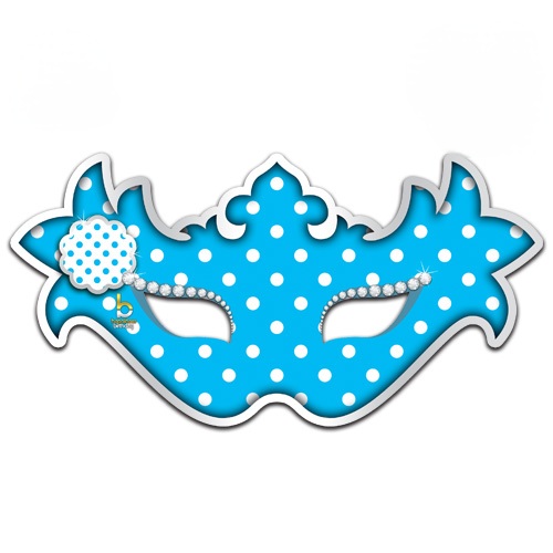 عینک تم آبی خال سفید