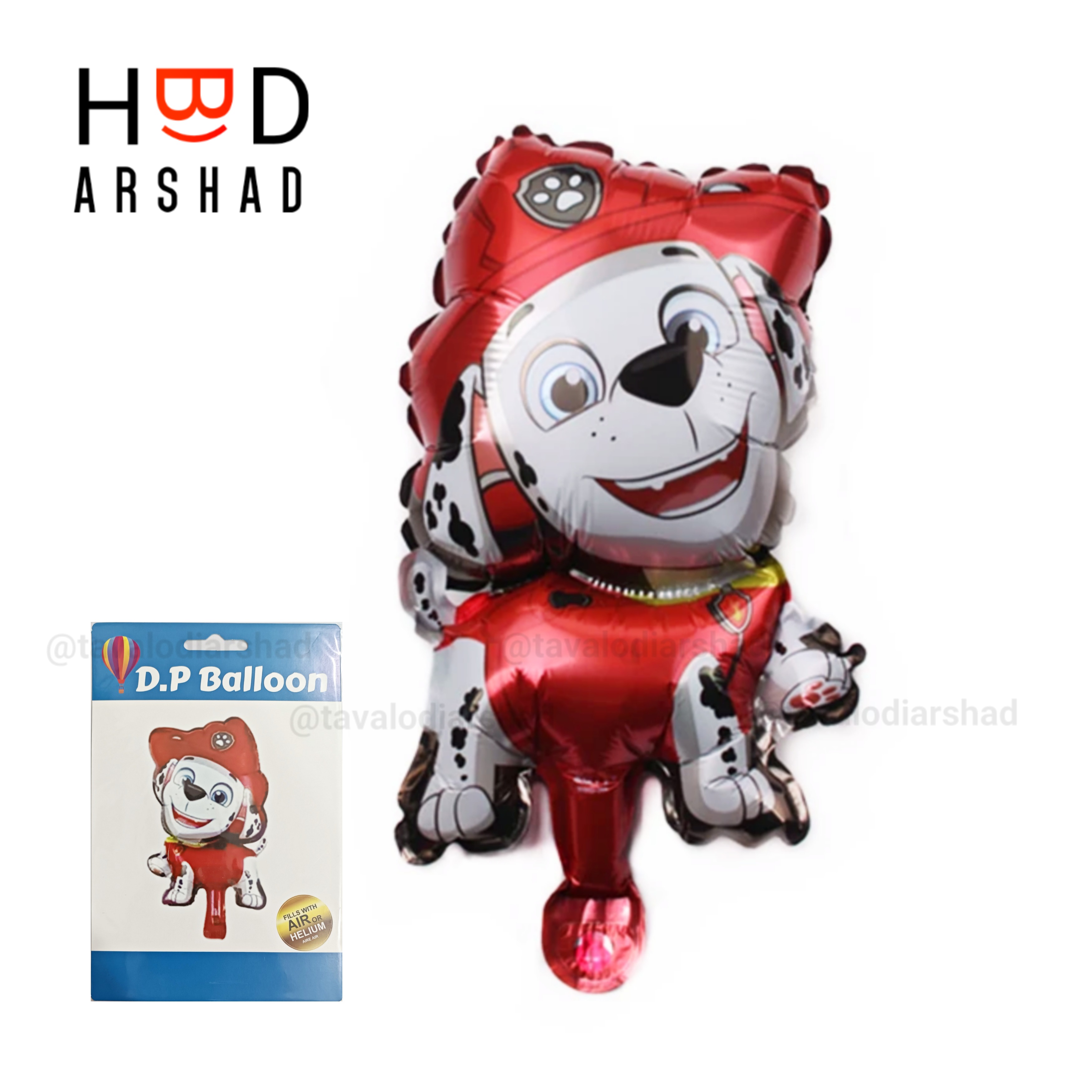 بادکنک فویلی سگ های نگهبان سایز مینی شخصیت مارشال