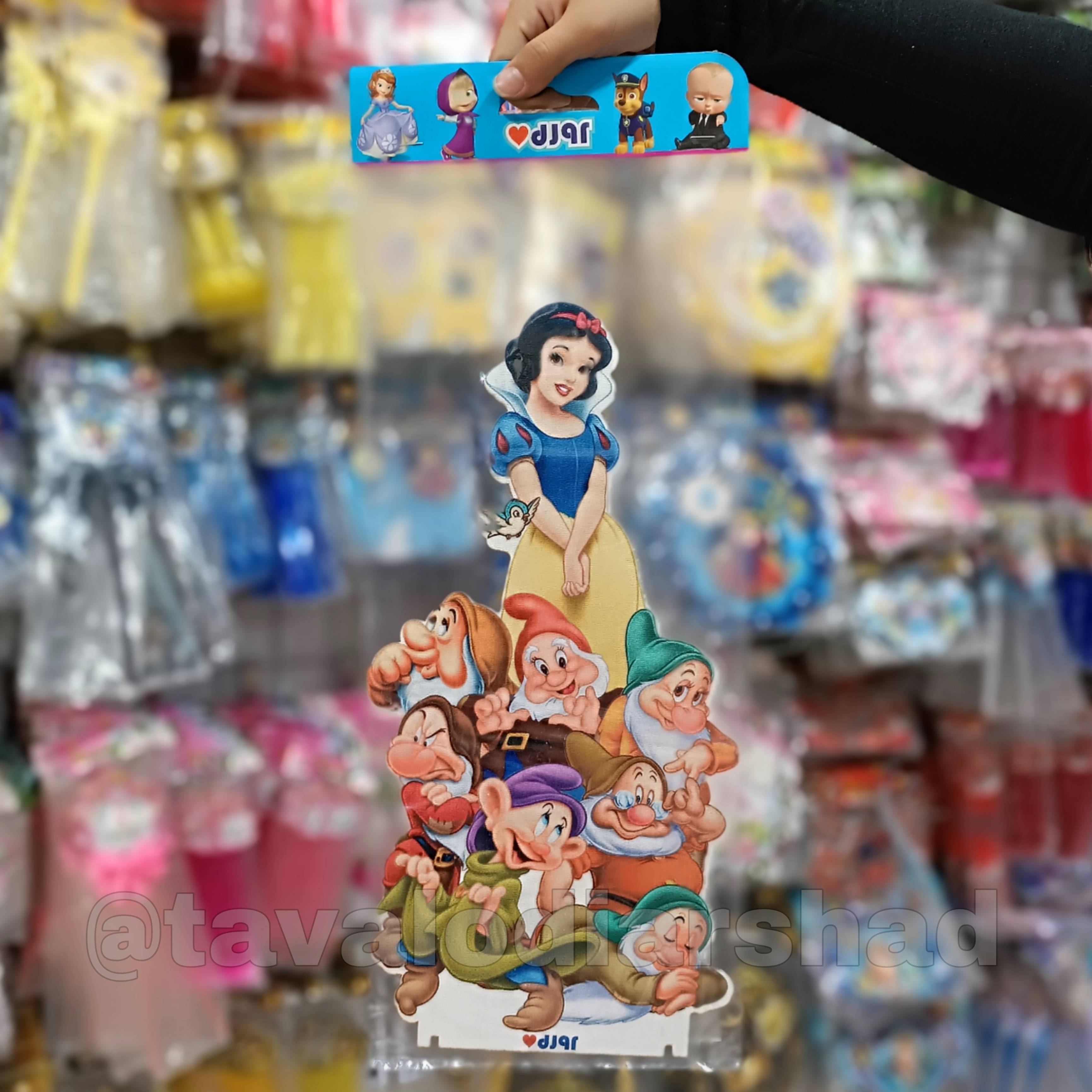 استند عروسکی ۴۰ سانت سفید برفی و هفت کوتوله