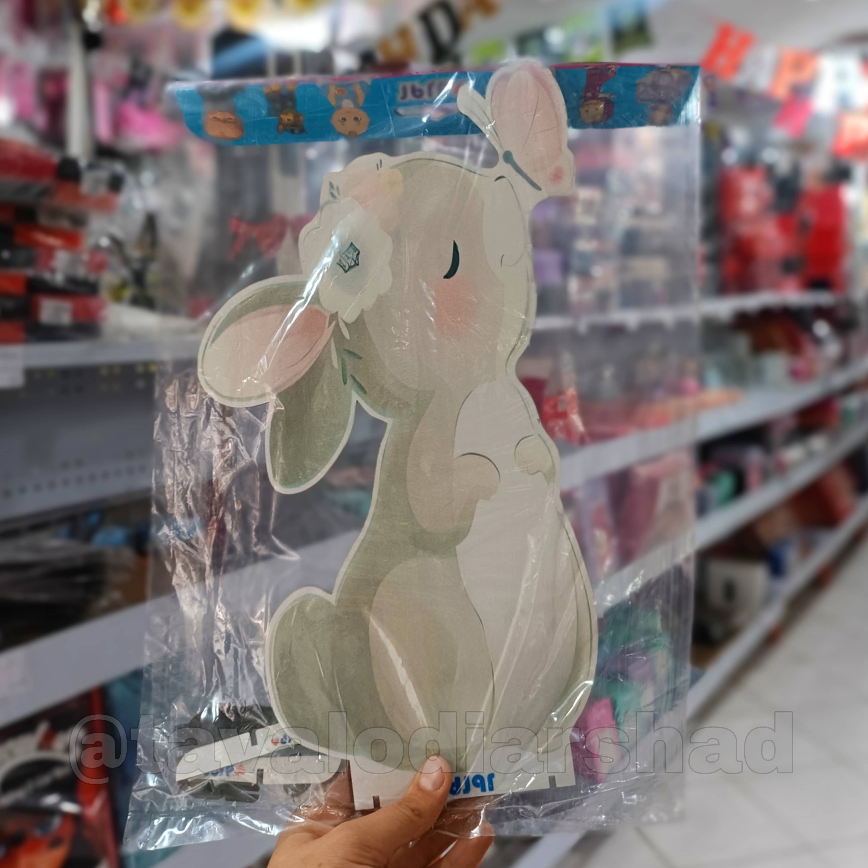 استند عروسکی ۴۰ سانت خرگوش و پروانه