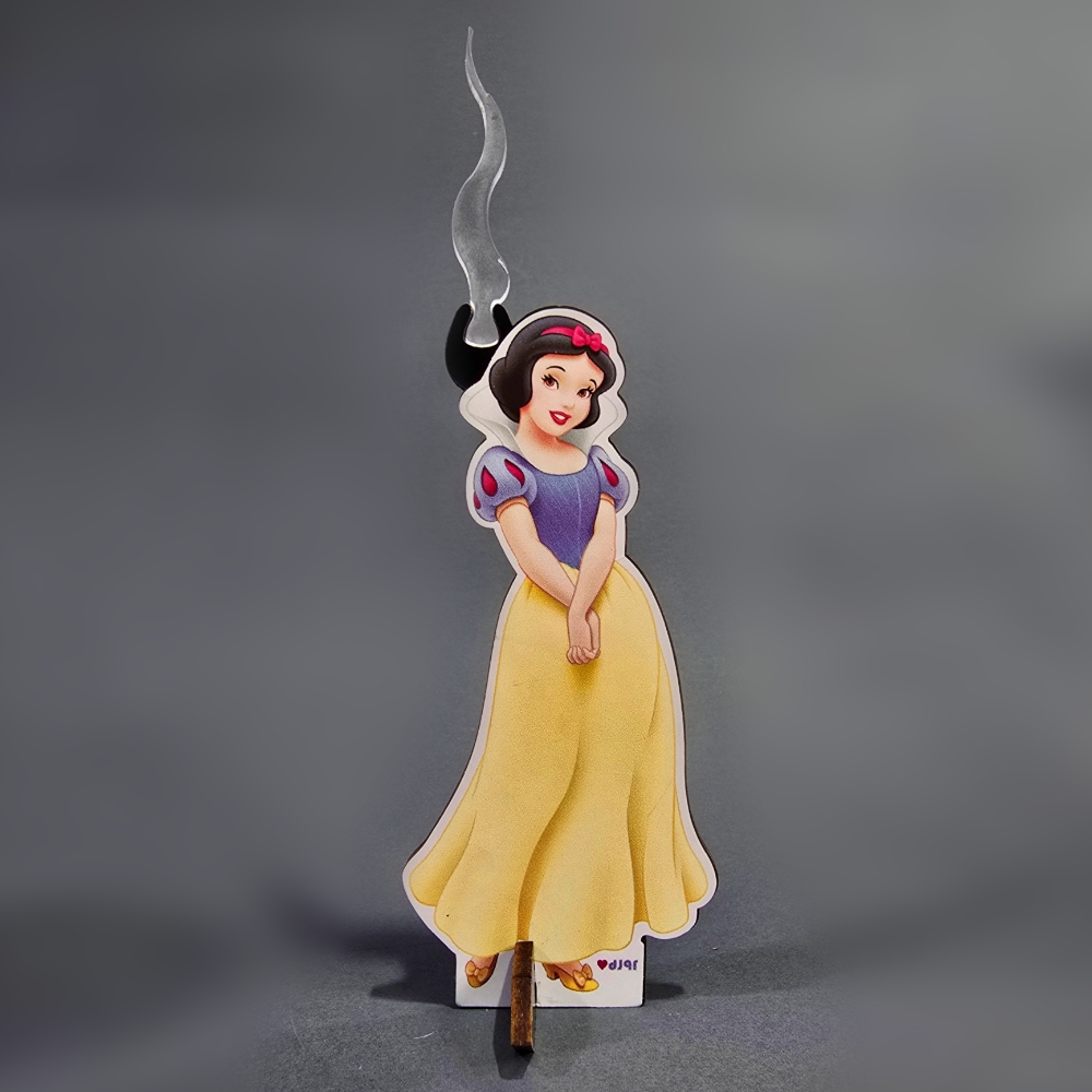 شمع استند عروسکی سفید برفی