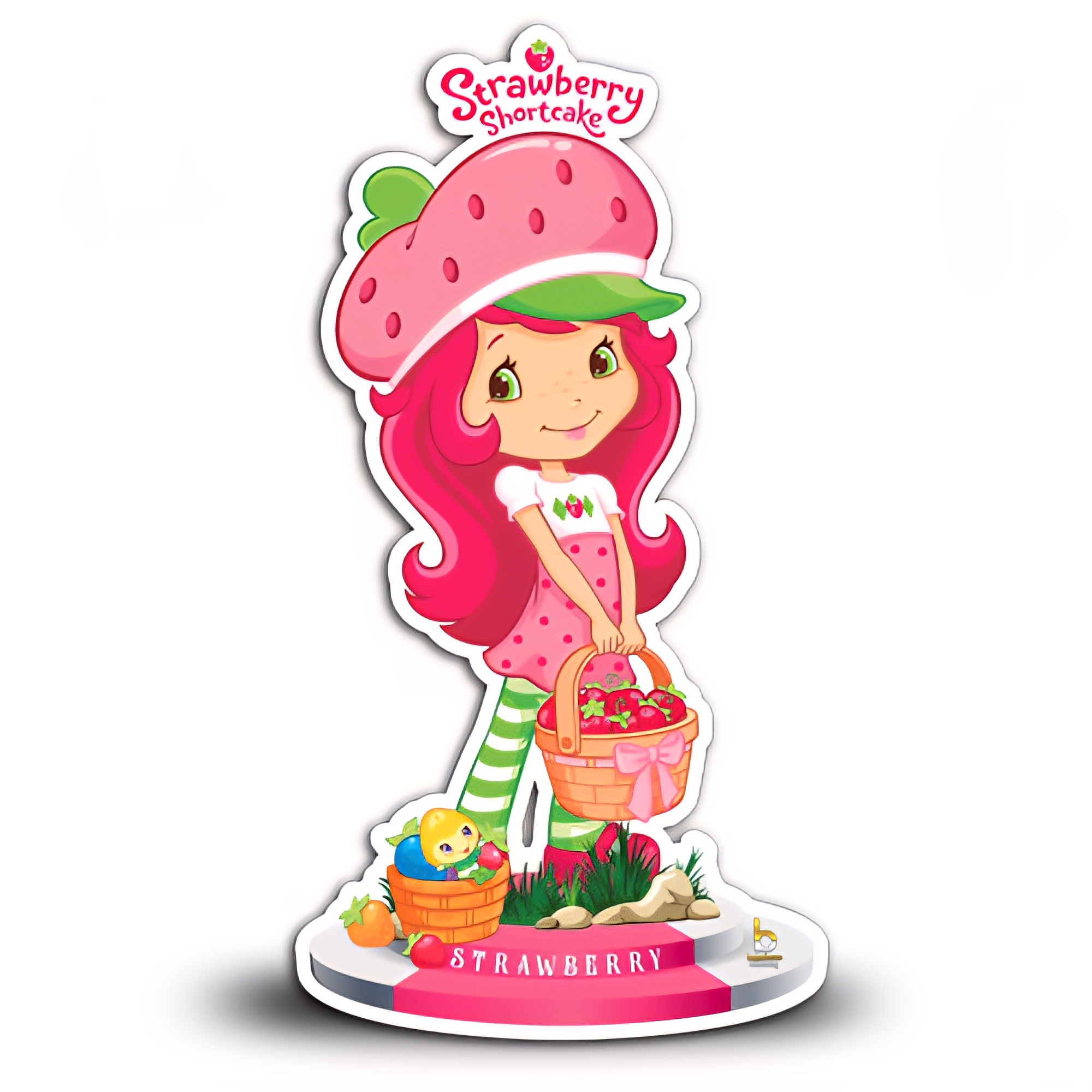 استند عروسکی ۴۰ سانت دختر توت فرنگی